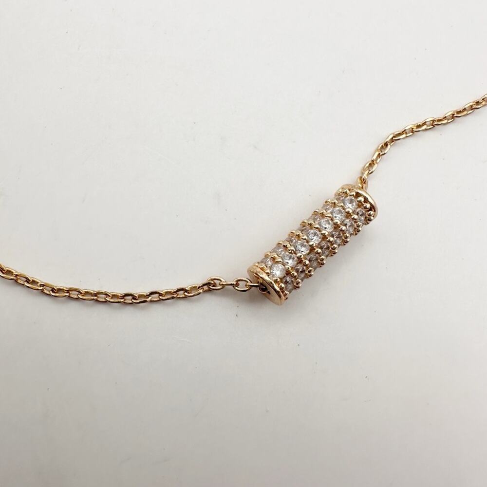 ettika Necklace Costume Jewelry Dainty Lightweight Layering CZ Pave